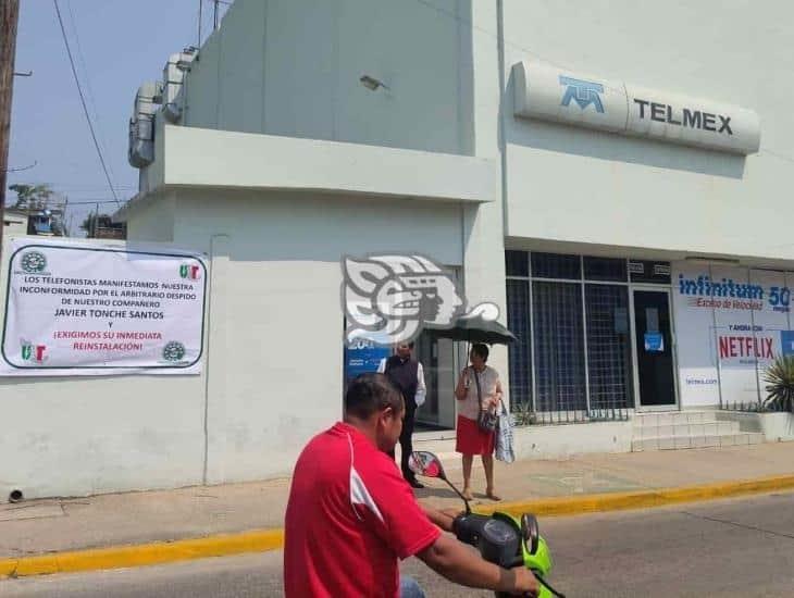 En paro, telefonistas de 3 municipios del sur de Veracruz