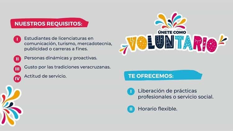 Buscan voluntarios para el Carnaval de Veracruz 2023