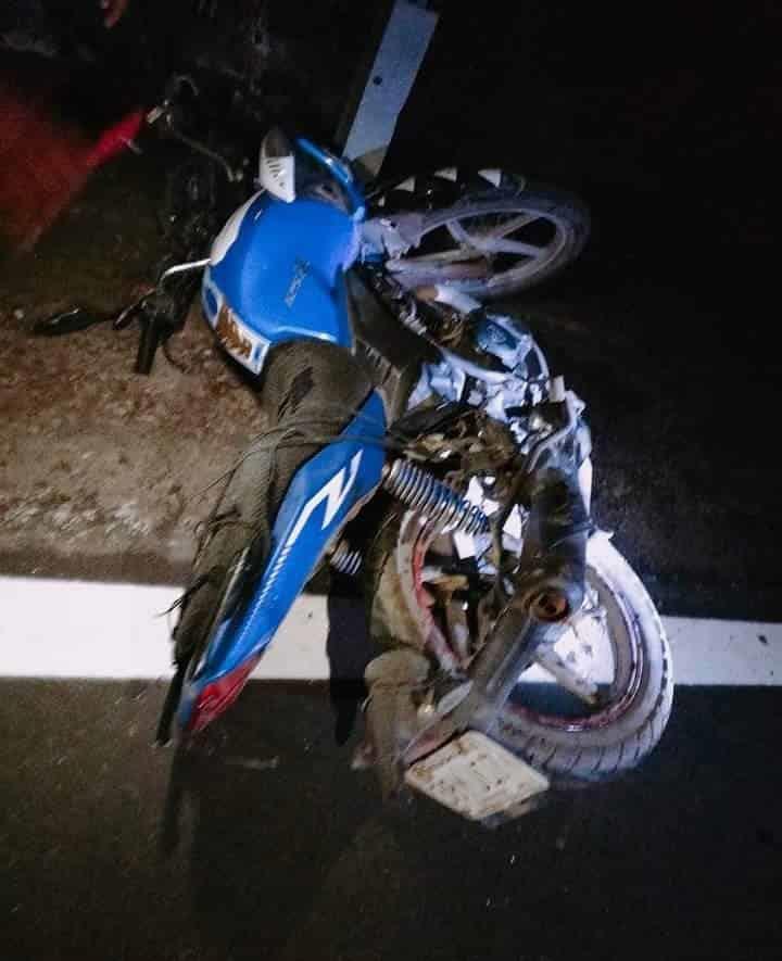 Derrape de moto deja una persona herida en Rinconada