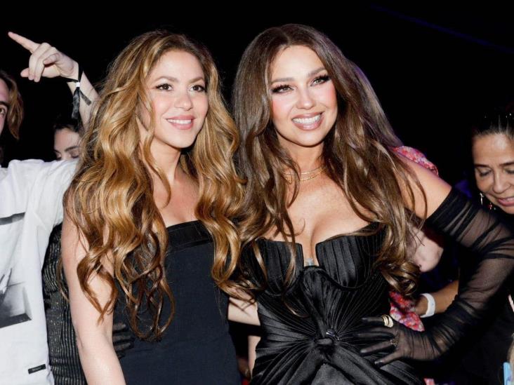 ¡Vaya dúo! Shakira y Thalía deslumbran en gala de Billboard Mujeres Latinas