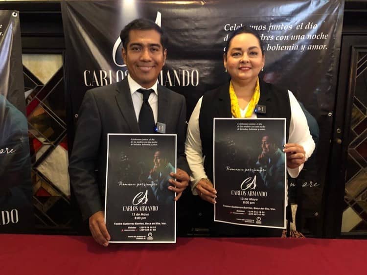 El tenor Carlos Armando ofrecerá concierto romántico y benéfico