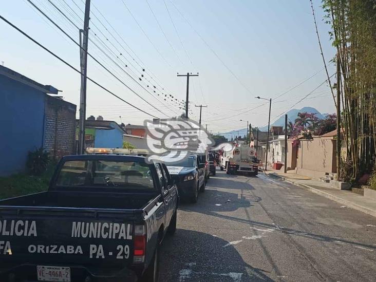 Incendio de vivienda en Orizaba genera fuerte movilización