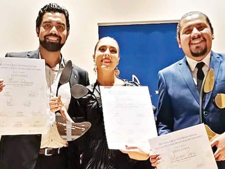 Mexicanos se llevan el podio en concurso de canto en España