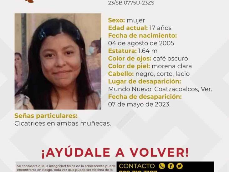 En Mundo Nuevo, buscan a Amayrani Aguirre Muñoz de 17 años