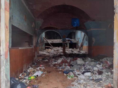 Convento de Jesuitas en Veracruz está enterrado entre basura y escombros