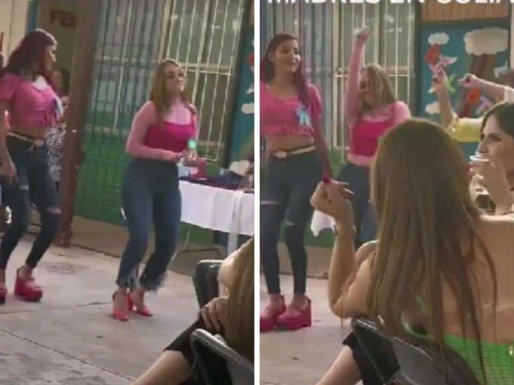 Madres y maestras encienden la pista al ritmo de Titi me preguntó en festival del 10 de mayo (+Video)