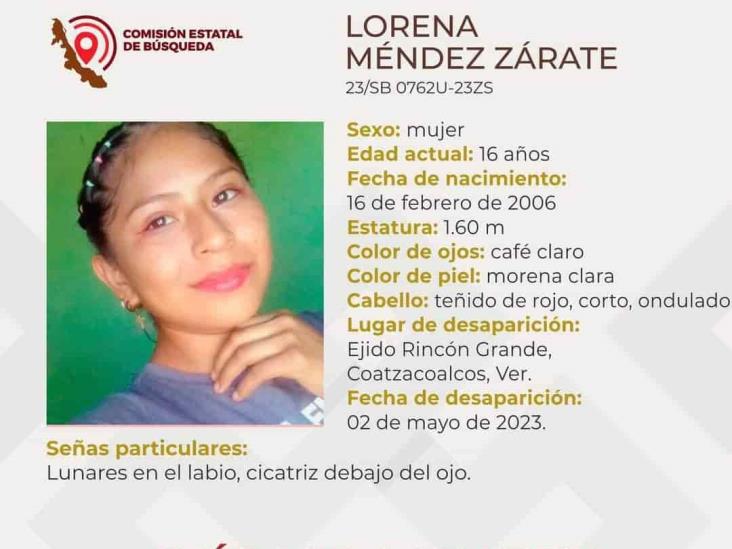 Buscan a Lorena Méndez, desapareció el 02 de mayo en el ejido Rincón Grande