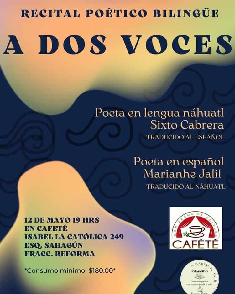 Invitan a recital poético náhuatl en Veracruz; acceso es gratuito