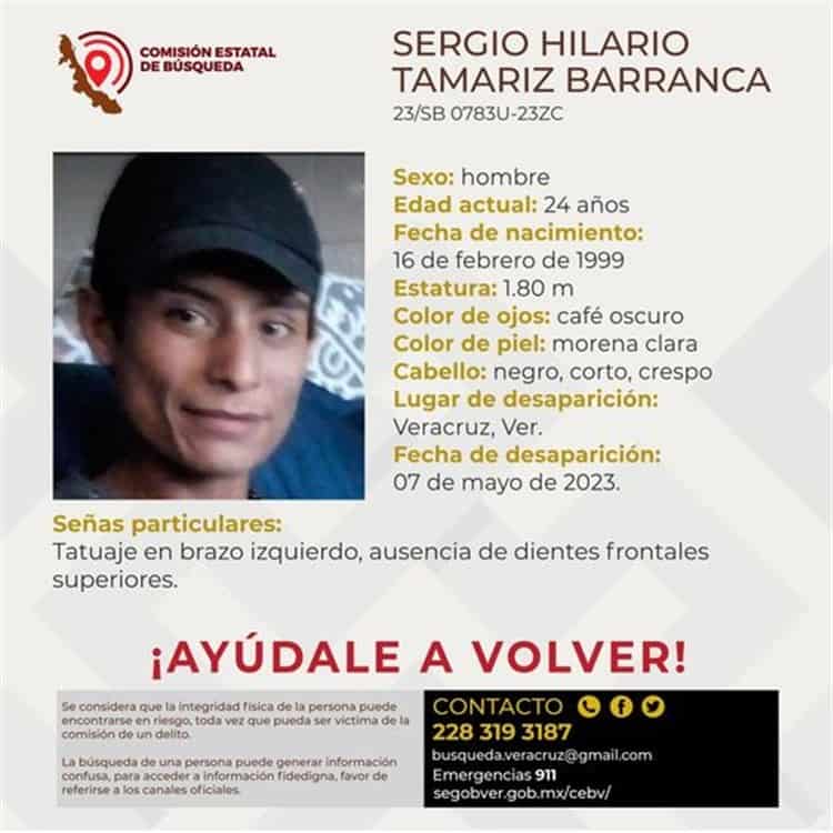 Sergio Hilario desapareció desde hace 4 días en calles de Veracruz