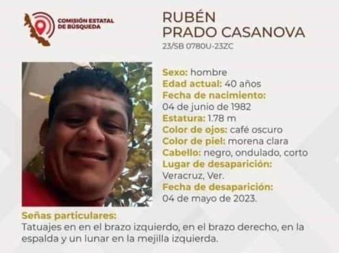 Buscan a Rubén Prado en calles de Veracruz, desapareció hace 7 días