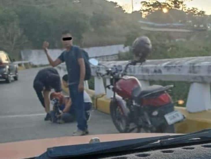 Descubre infidelidad e intenta arrojarse de un puente en Coatzacoalcos