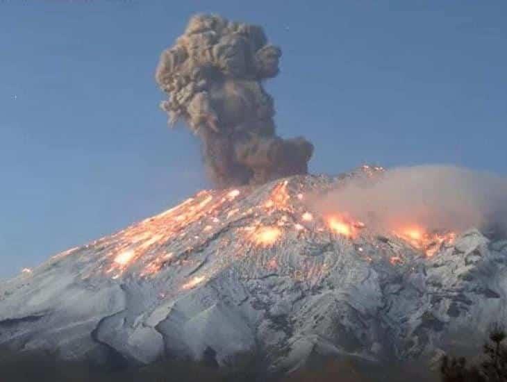 Continúan las explosiones en el volcán Popocatépetl