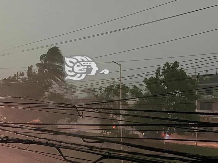 Fuerte tormenta sorprende a habitantes de Poza Rica