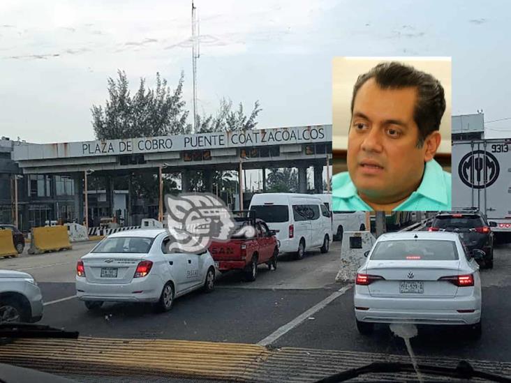 Sergio Gutiérrez, a favor de eliminar caseta del puente Coatzacoalcos I 