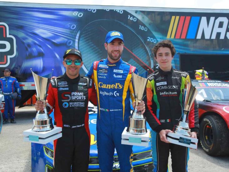 ¡Orgullo mexicano! Rubén García Jr. se impuso en la NASCAR México 