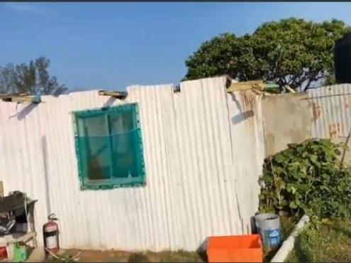 Tornado desbarata casa en Alvarado; la señora Camerina pide auxilio