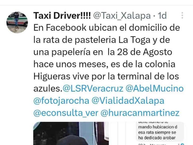 ¡Le hacen la chamba a la policía! Usuarios de redes localizan domicilio de conocido ladrón de Xalapa