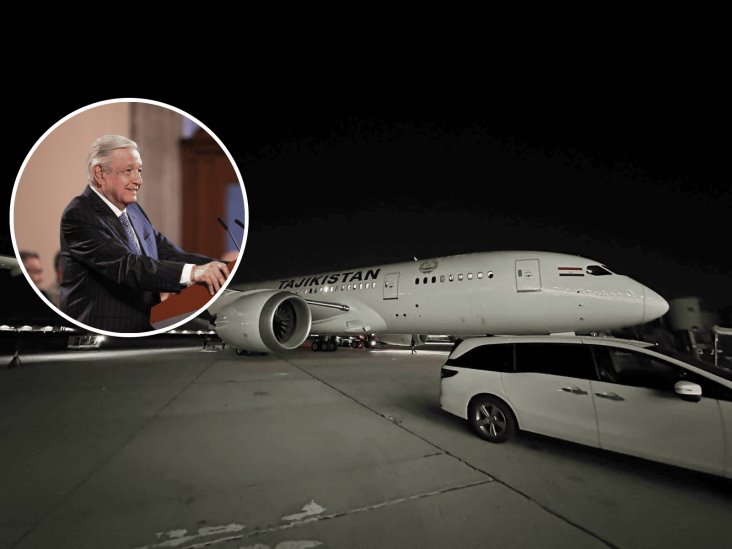 Avión presidencial ya está en Tayikistán: AMLO