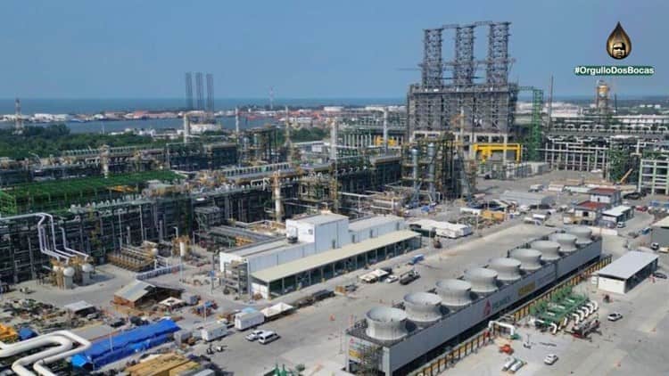 Comienza a energizar Refinería Olmeca; producirá 170 mil barriles diarios de combustibles en primer año