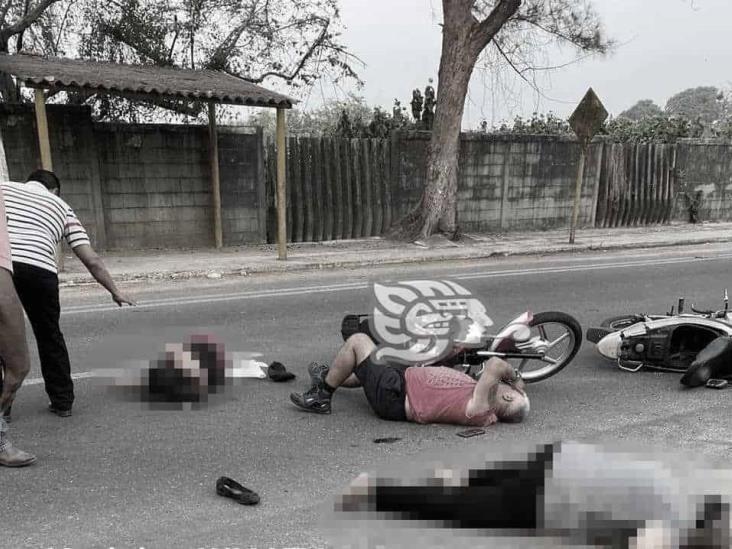 Mujer herida en accidente en Las Choapas pierde la vida