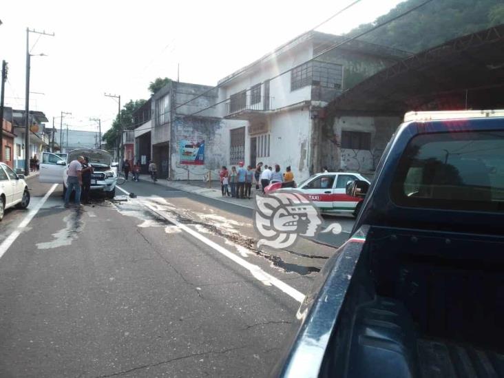 Se registras fuerte choque en calles de Orizaba