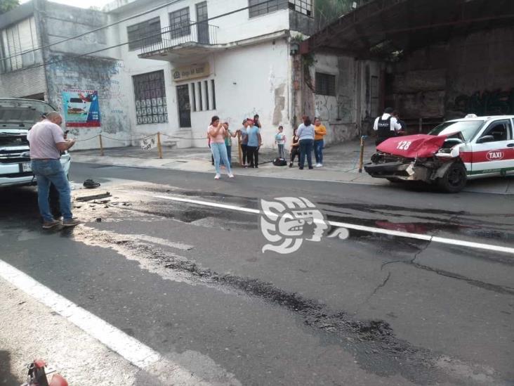Se registras fuerte choque en calles de Orizaba