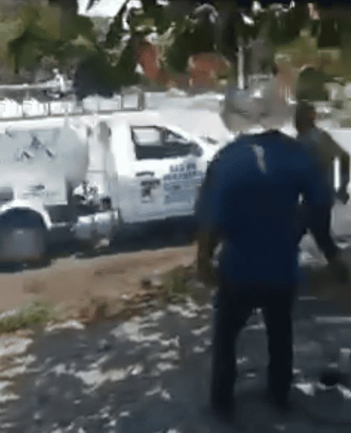 Fuerte movilización por robo de pipa de gas en Paso de Ovejas
