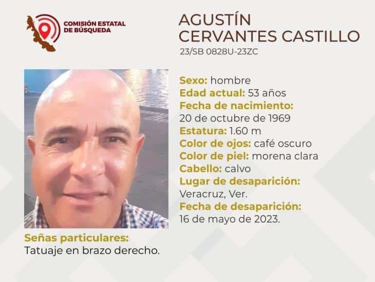 ¡Ayúdanos a encontrarlo! Desaparece hombre de 53 años en calles de Veracruz