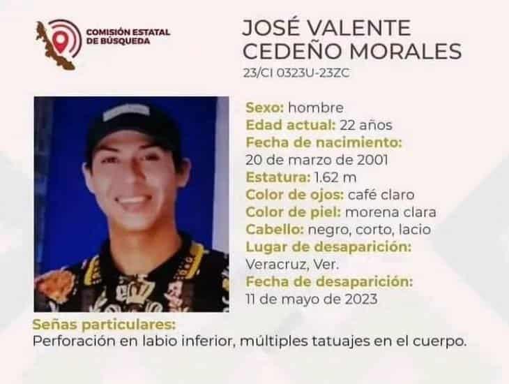 Cumple José Valente 8 días desaparecido en Veracruz
