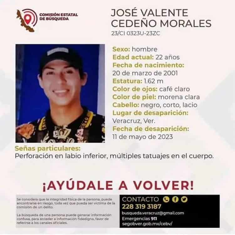 José Valente lleva 8 días desaparecido en calles de Veracruz