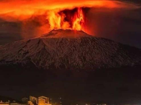 Despierta el coloso: monte Etna entra en erupción y suspenden vuelos