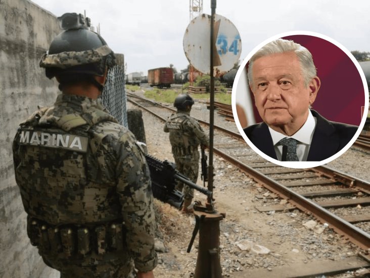 Intervención de Ferrosur por parte de la Semar no es expropiación en Veracruz: AMLO