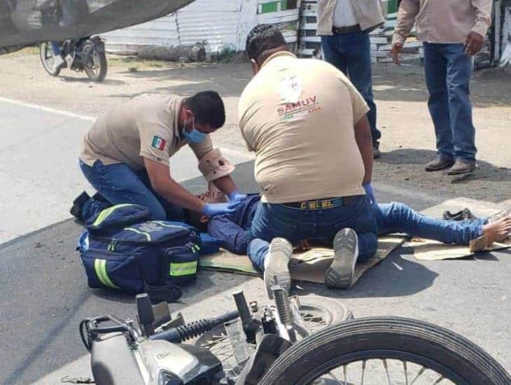 Atropellan a motociclista en Cosamaloapan; responsable huyó