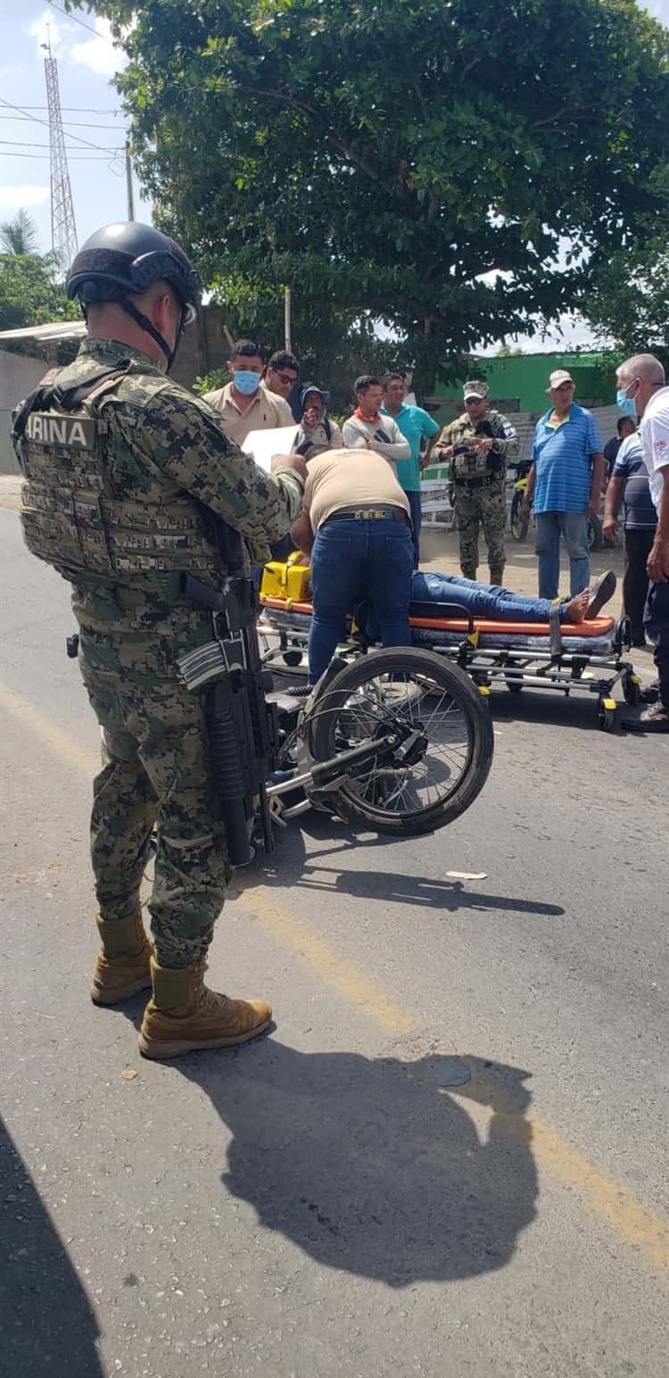 Automovilista atropella a motociclista en Cosamaloapan; se dio a la fuga