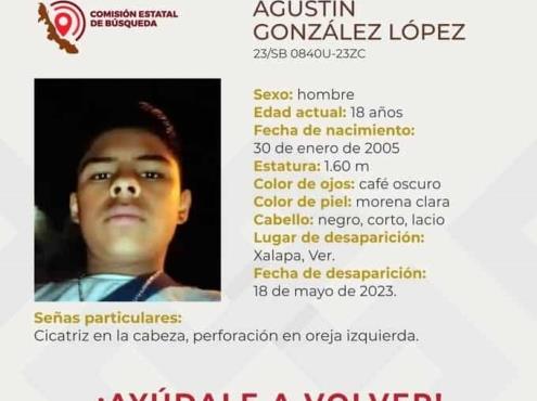 Joven de 18 años cumple 5 días desaparecidos en Xalapa
