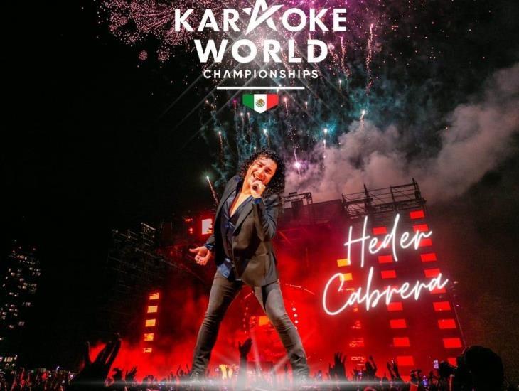 ¡A romperla! Heder Cabrera representará a Coatzacoalcos en el Campeonato Mundial de Karaoke