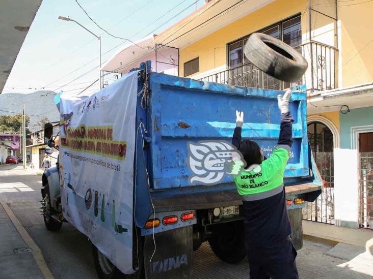 Mantiene Río Blanco recolección de llantas