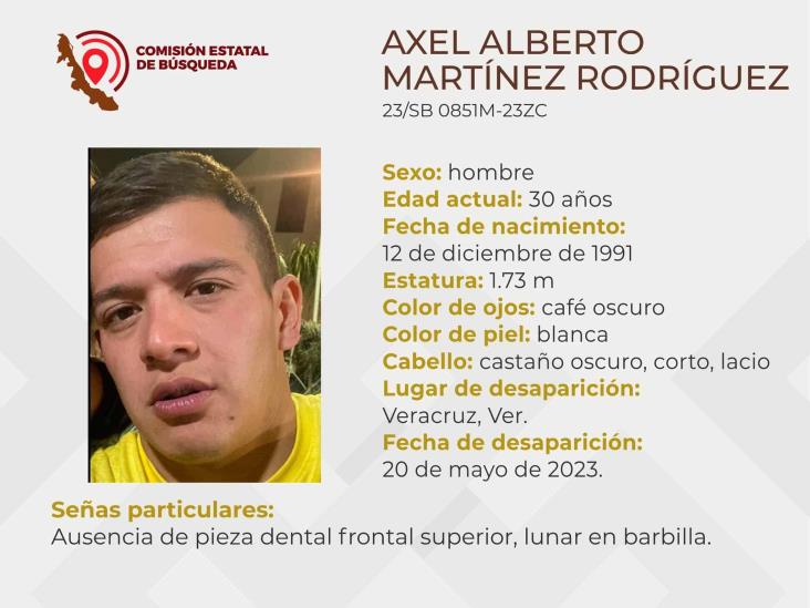 Alex Alberto, de 30 años, desapareció en Veracruz