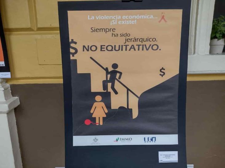 Con exposición montada por jóvenes, buscan concientizar sobre violencia de género