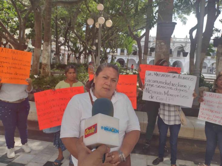 ¡No aguantan los olores! Protesta contra gaseras en Veracruz