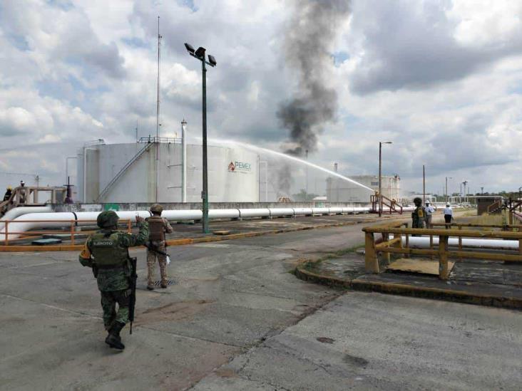 Movilizan unidades de atención a emergencias por simulacro en instalaciones de Pemex en Poza Rica