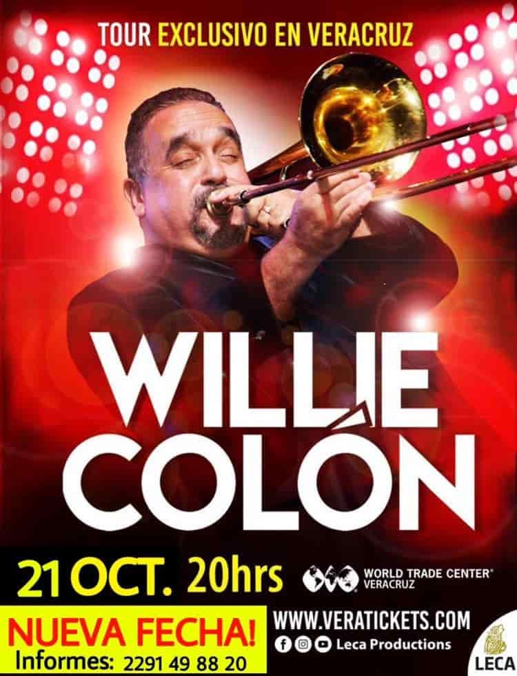 Posponen concierto de Willie Colón en Veracruz para octubre