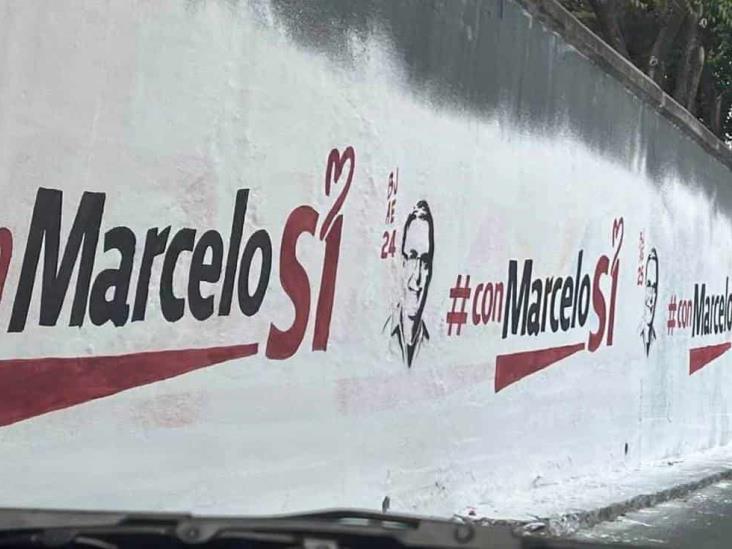 En Veracruz, apoyo a Marcelo Ebrard es real; ‘no se paga por pintar bardas’