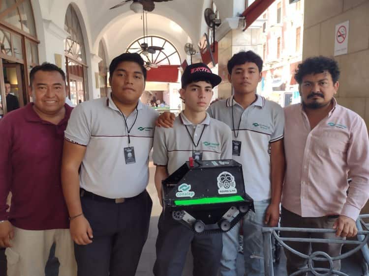 Estudiantes del Conalep de Veracruz crean robot detector de gas