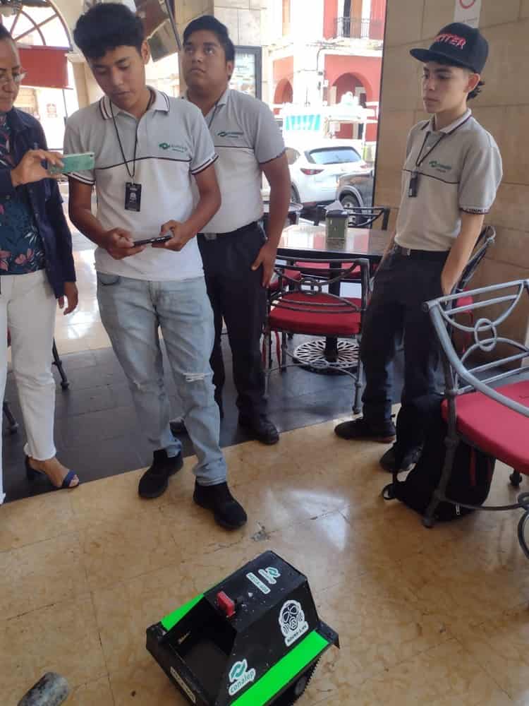 Estudiantes del Conalep de Veracruz crean robot detector de gas