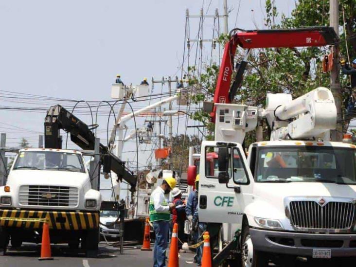 CFE cortará luz en 15 calles de Veracruz por mantenimiento