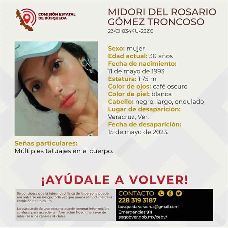 Buscan a Midori del Rosario; desapareció en Veracruz