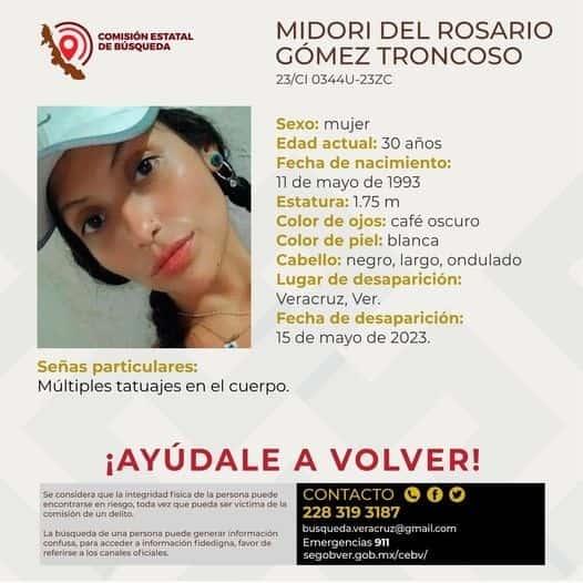 Buscan a mujer desaparecida en Veracruz