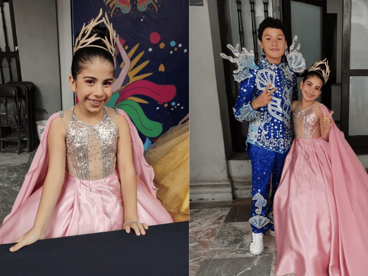 Daniela Rivera se convierte en la reina infantil electa del Carnaval de Veracruz 2023