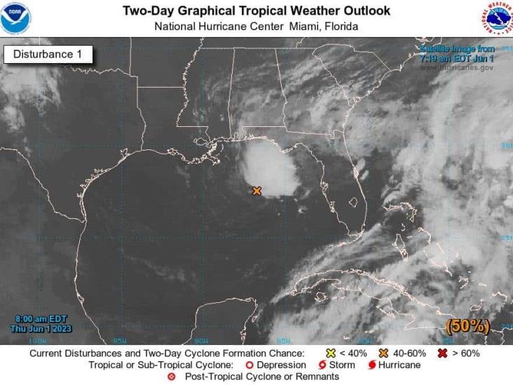 Disturbio tropical en el Golfo podría convertirse en ciclón, advierte meteorólogo